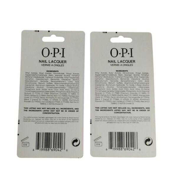 OPI Mini Nail Polish Set of Two Brand New 4 Nail Envy Nail Strengthener - Picture 2 of 12